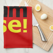 私は生ệ語だ! キッチンタオル (四つ折り)