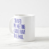 "私は生き延びました別の会合"を コーヒーマグカップ (正面左)