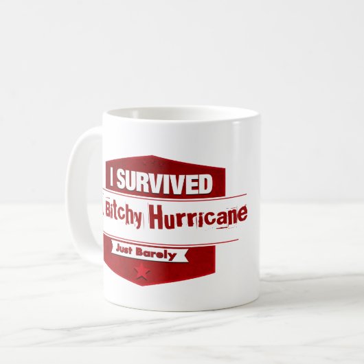 私は生き延びました コーヒーマグカップ (正面左)