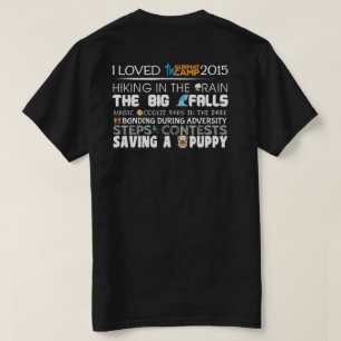 私は生き延びましたTNCamp2015 (暗いワイシャツ)を Tシャツ