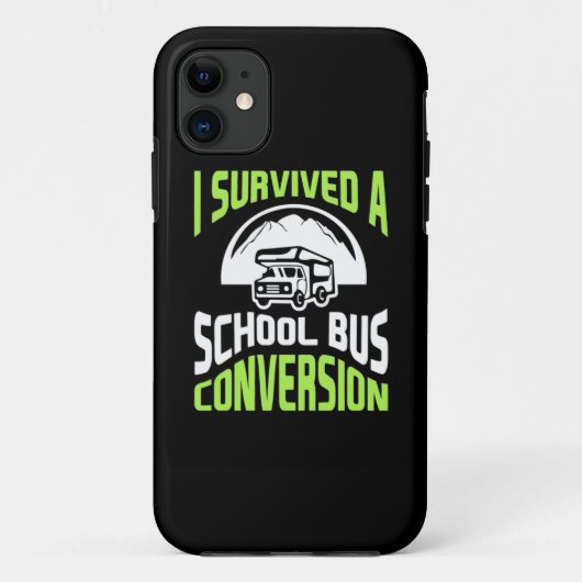 私は生き延びスクールバスに乗り換えた Case-Mate iPhoneケース (裏面)