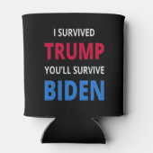 私は生き延びトランプ、あなたはバイデン氏I 缶クーラー (裏面)