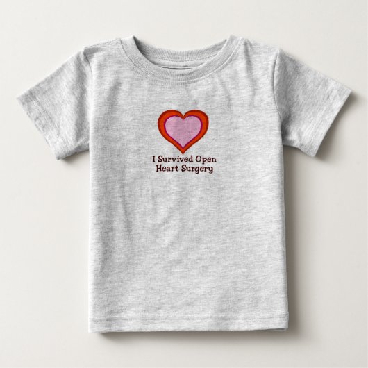 私は生き延びハート手術を開く2 ベビーTシャツ (正面)