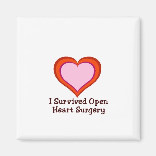 私は生き延びハート手術を開く マグネット (正面)