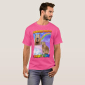 私は生き延び今日のお腹の痛みの小さな黒 Tシャツ (正面フル)