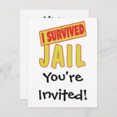 私は生き延び刑務所 招待状 (正面/裏面)