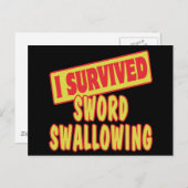 私は生き延び剣を飲む ポストカード (正面/裏面)