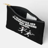 私は生き延び彼女の通り過ぎる看護学校のナース アクセサリーポーチ (見開き)