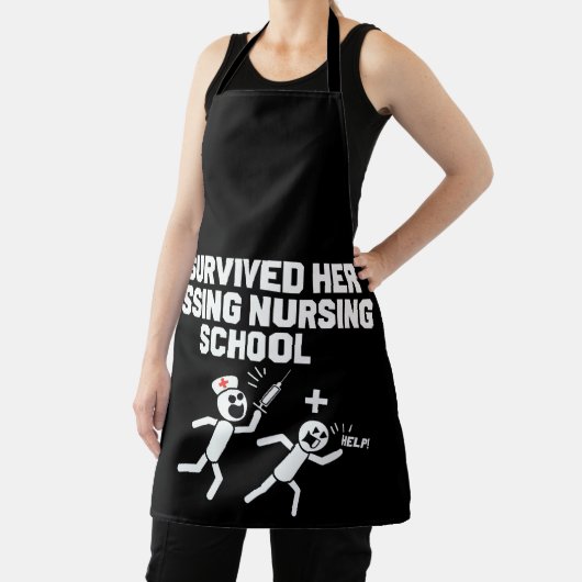 私は生き延び彼女の通り過ぎる看護学校のナース エプロン (インサイチュ)