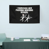 私は生き延び彼女の通り過ぎる看護学校のナース 横断幕 (トレードショー)