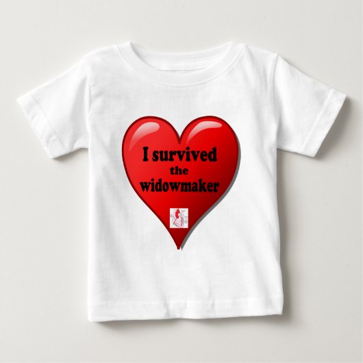 私は生き延び未亡人 ベビーTシャツ (正面)
