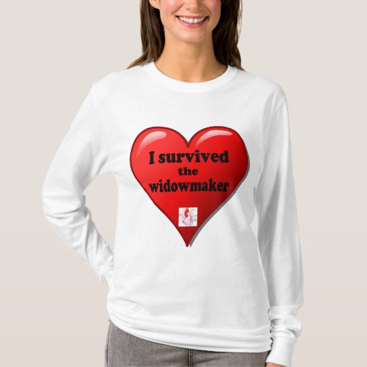 私は生き延び未亡人 Tシャツ (正面)