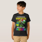 私は生き延び次の幼稚園ゲーム検疫 Tシャツ (正面フル)