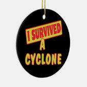私は生き延び竜巻だ セラミックオーナメント (右)