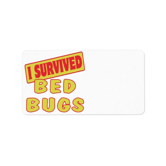 私は生き延び虫を寝かす ラベル (正面)