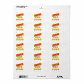 私は生き延び虫を寝かす ラベル (フルシート)