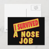 私は生き延び鼻の仕事だ ポストカード (正面/裏面)