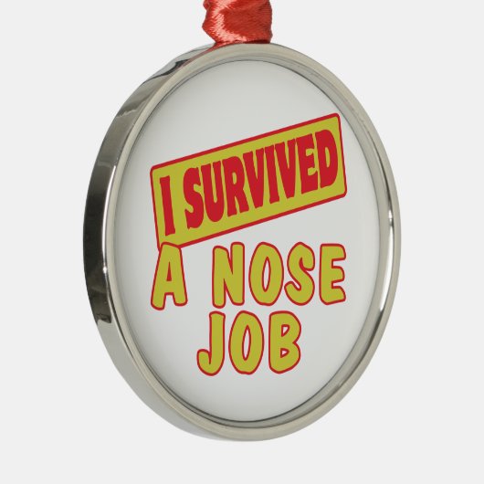 私は生き延び鼻の仕事だ メタルオーナメント (右)