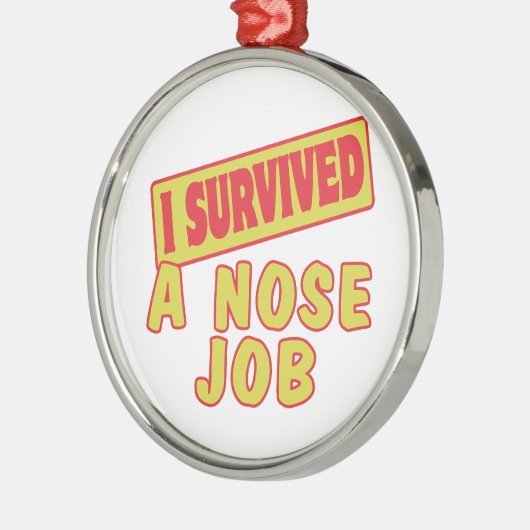 私は生き延び鼻の仕事だ メタルオーナメント (左)