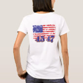 私は生き延び8年のオバマ Tシャツ (裏面)