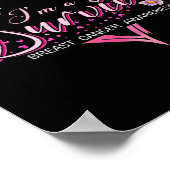 私は生き残った乳がん認識度ピンクリボン ポスター (角)