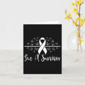 私は生き残った乳がん認識度女性だ カード (黄色い花)