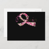 私は生き残った乳がん認識度 インビテーションポストカード (正面/裏面)