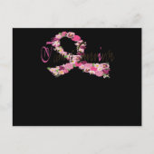 私は生き残った乳がん認識度 インビテーションポストカード (正面)