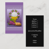 『私は生の糧 – 聖なる聖餐』 名刺 (正面/裏面)