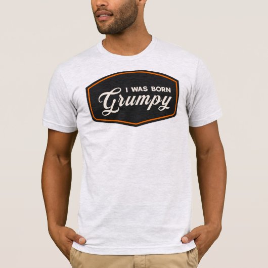 私は生まれつきの怒りん坊です Tシャツ (正面)