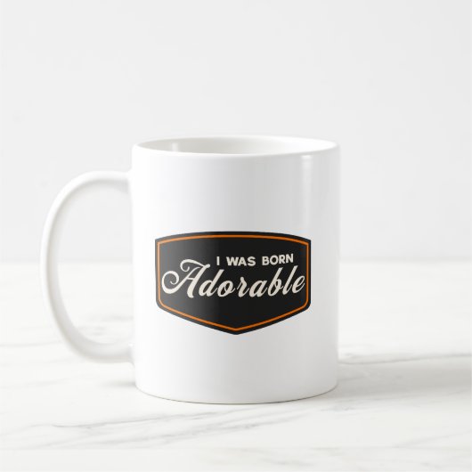 私は生まれながらにして可愛い コーヒーマグカップ (左)