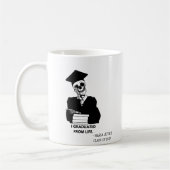 私は生を卒業し、卒業生 コーヒーマグカップ (左)