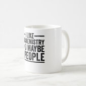 私は生化学が好きで、3人くらいかな コーヒーマグカップ (正面右)