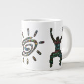 私は生命の十分に人間そして完全単にです ジャンボコーヒーマグカップ (正面右)