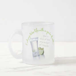 私は生命を控えめに襲います常に取ります フロストグラスマグカップ