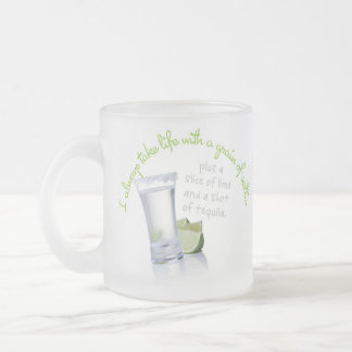 私は生命を控えめに襲います常に取ります フロストグラスマグカップ