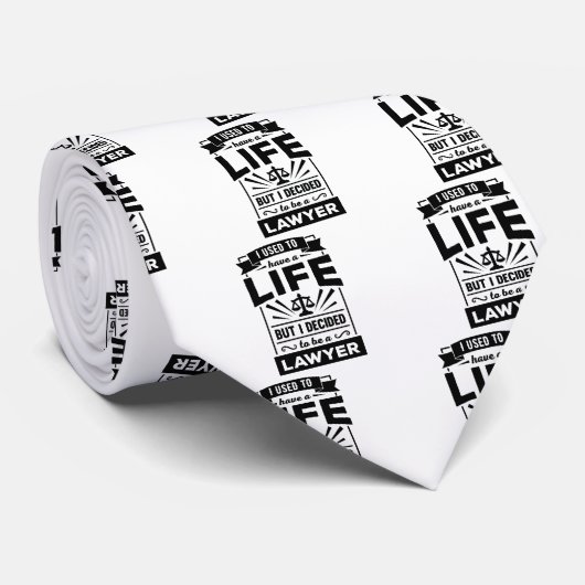 私は生命を過しました今私が弁護士のおもしろいな法律のワイシャツの ネクタイ (ロール)