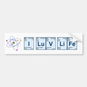 私は生命をlove バンパーステッカー