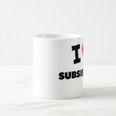 私は生存を愛します コーヒーマグカップ (中央)