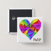 私は生存者にピンを信じます 缶バッジ (正面&裏面)