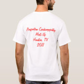 私は生存者を愛します! Tシャツ (裏面)