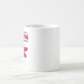 私は生存者トンボ乳がん認識度 コーヒーマグカップ (中央)