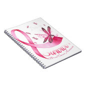 私は生存者ドラゴンフライのピンクリボン乳がん ノートブック (右側)