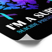 私は生存者自殺防止認識度バター ポスター (角)