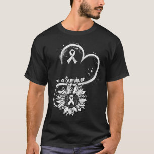 私は生存肺がん認識度戦士サンフル Tシャツ