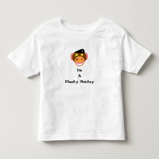 私は生意気な猿だ トドラーTシャツ (正面)