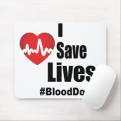 私は生救きている – 献血者 マウスパッド (マウス)