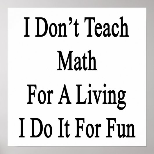 私は生教え活に数学をやらないおもしろいに数学をやる ポスター (正面)