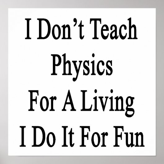 私は生教え活の物理ではなくおもしろいの物理 ポスター (正面)