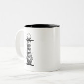 私は生来の免疫(マグカップ)のためだ ツートーンマグカップ (正面左)